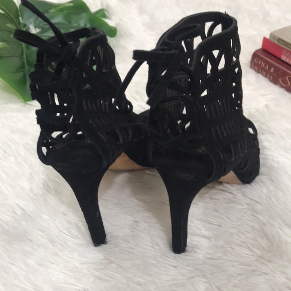 Zara Open Toe Cut Out Boots - Picture 4 of 8